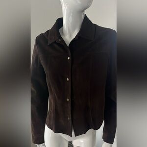 Danier Dark Brown Washable Suede Women's  Jacket/Shirt